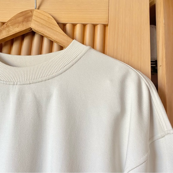 lululemon ribbed contoured waist crew sweatshirt cream - Picture 4 of 6